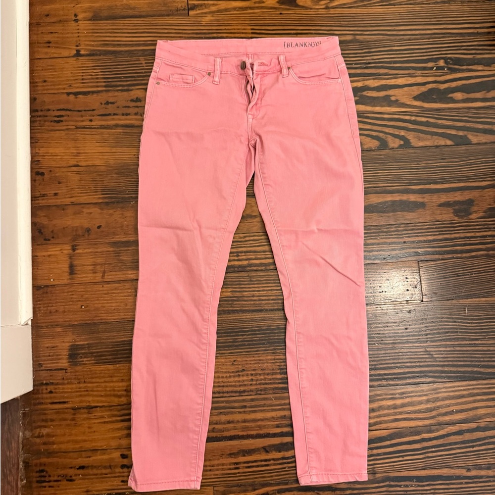 Blank NYC Pink Skinny Jeans Lightweight Stretch